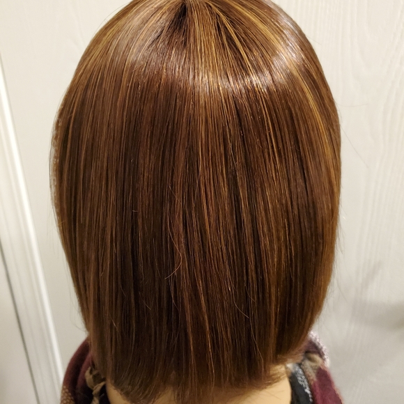 Human Hair Blend Bob Wig - Picture 5 of 5